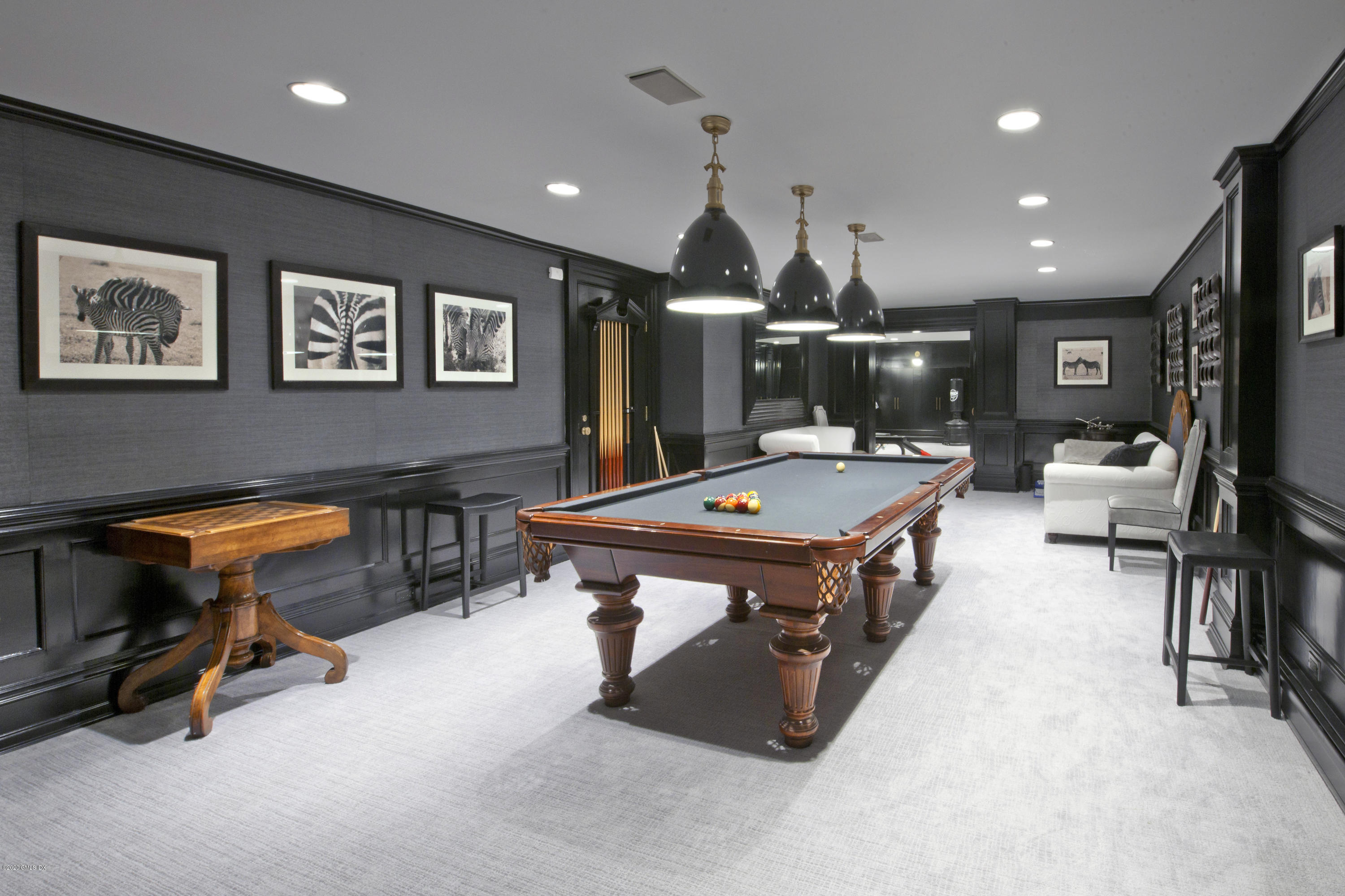 31 Rock Ridge Avenue Greenwich, CT 06831 - Photo 35 of 44 a room with furniture pool table and flat screen tv
