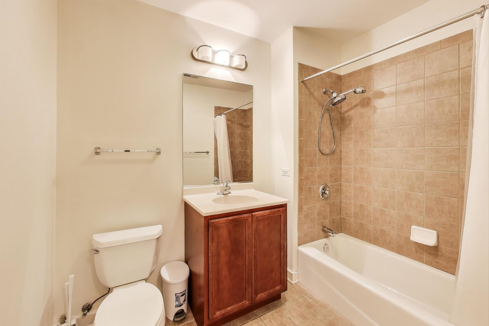2235 West Maypole Avenue, Unit 101 Chicago, IL 60612 - Photo 16 of 19 a bathroom with a sink a toilet and shower