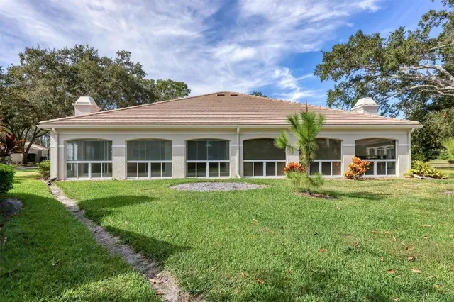 a view of a lake with a city