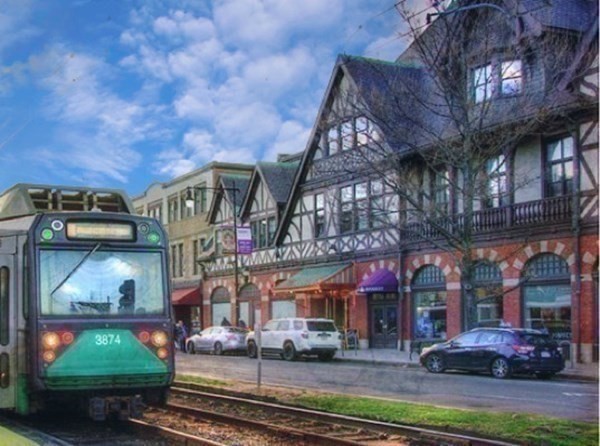 100 Marion Street, Unit 18 Brookline, MA 02446 - Photo 17 of 19 a front view of a building with street view
