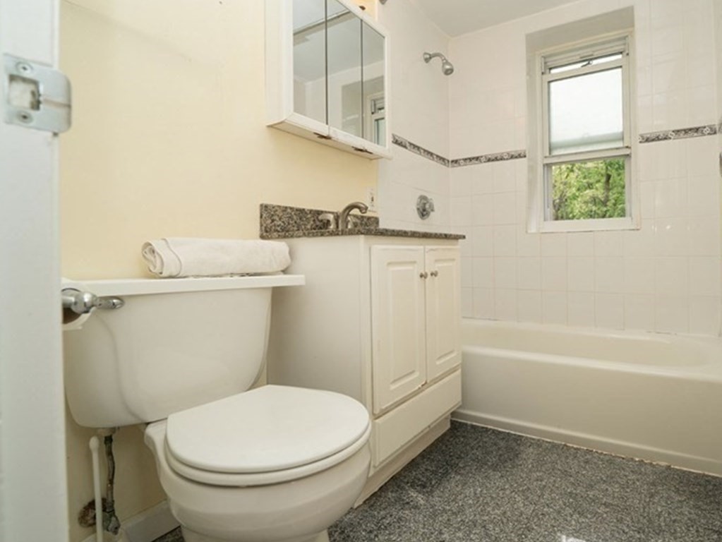 100 Marion Street, Unit 18 Brookline, MA 02446 - Photo 7 of 19 a bathroom with a toilet a sink and a bathtub