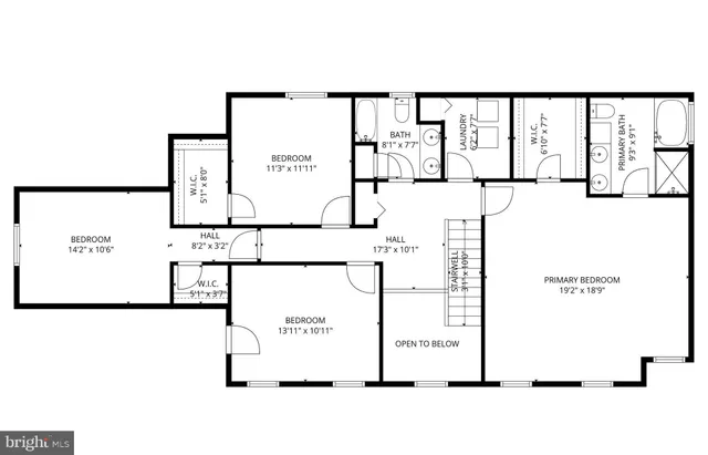 a view of a room with wooden walls