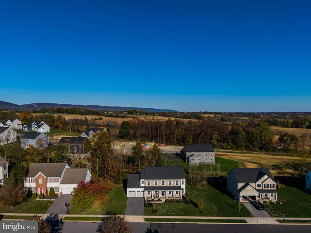 a view of a terrace with mountain view