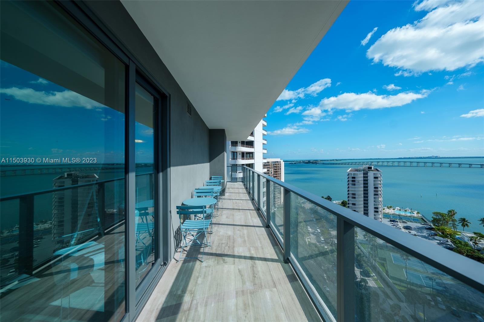 1451 Brickell Avenue, Unit 1803 Miami, FL 33131 - Photo 23 of 35 a view of balcony and hall