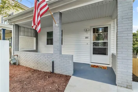 a view of front door of house