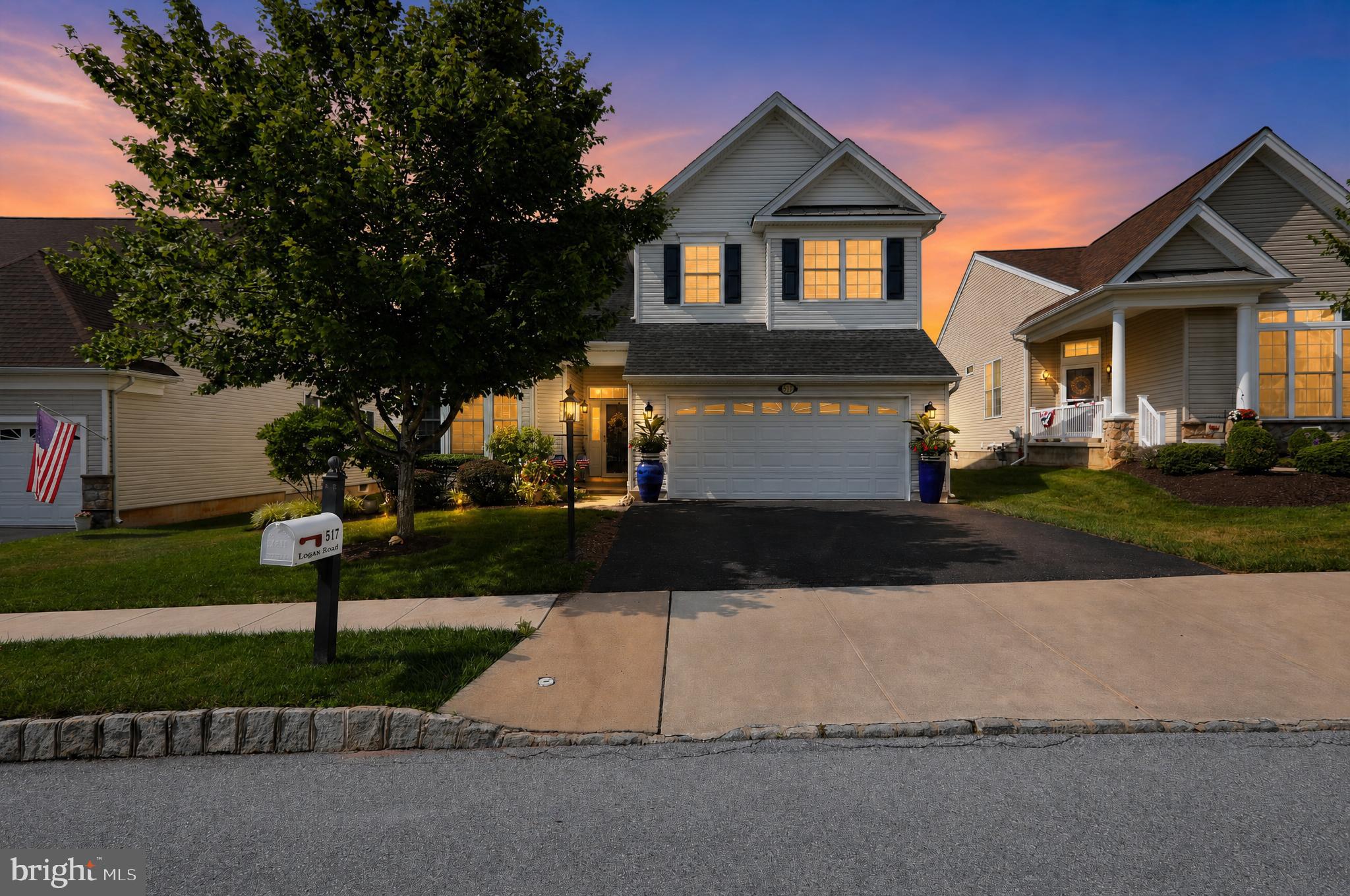 517 Logan Road Phoenixville, PA 19460 - Photo 42 of 43 Charming home at sunset glow.