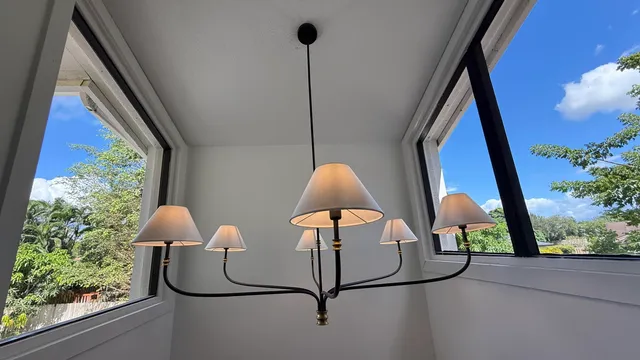 a view of a window in a house