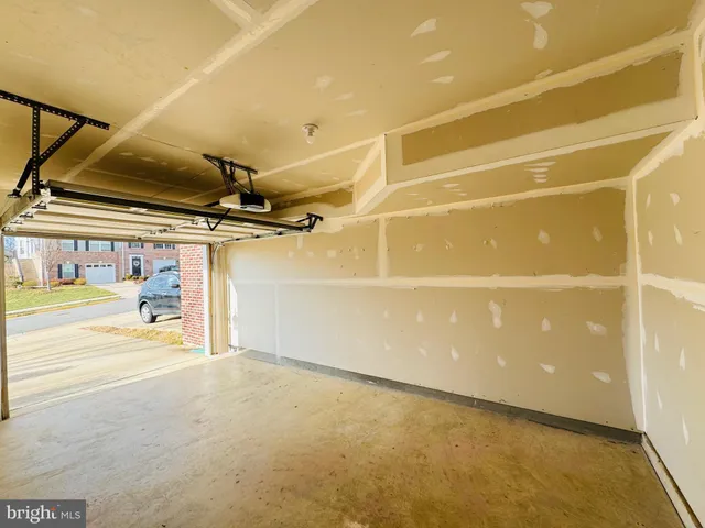 a view of a indoor garage