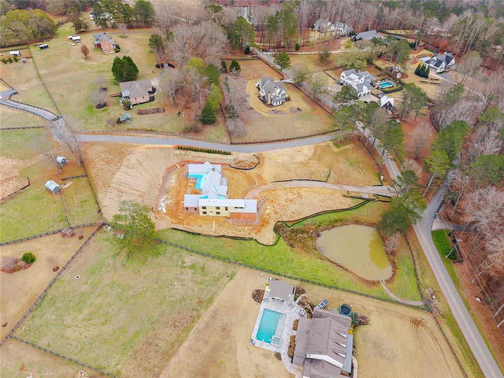 1350-a J A J Land Road Canton, GA 30115 - Photo 22 of 23 an aerial view of a house a yard and a chandelier