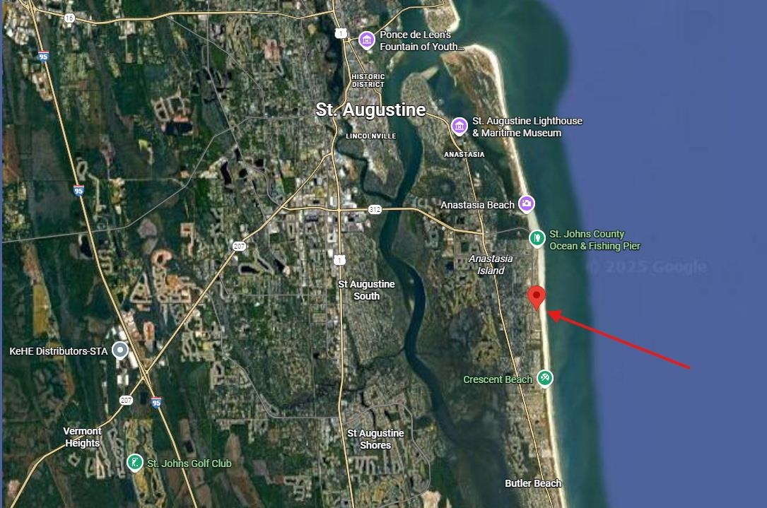7 E Street, Unit A St. Augustine, FL 32080 - Photo 11 of 12 Map of property location