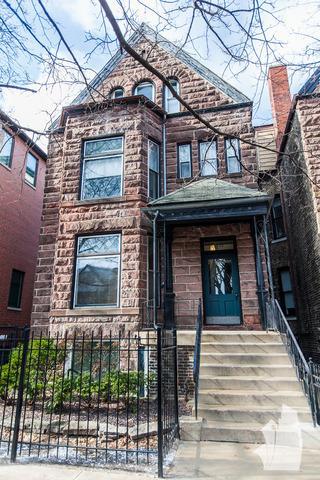 a view of a building with a door