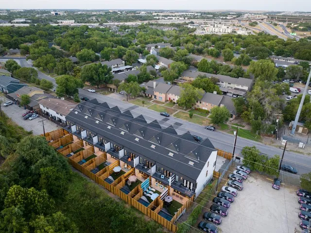 a aerial view of a house