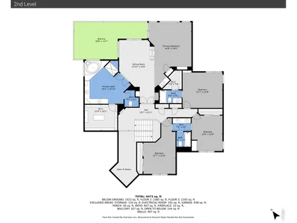 an aerial view of a kitchen