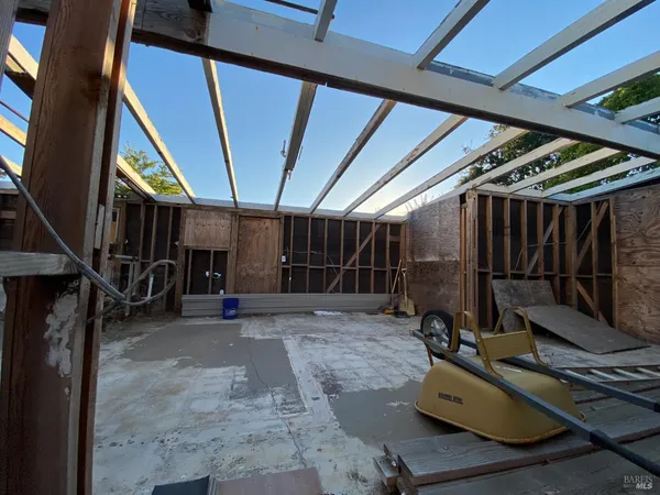 a view of a house with a garage