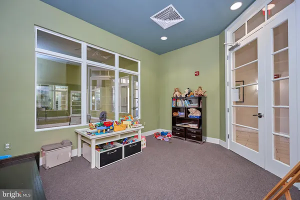 a view of a building with a street