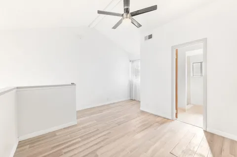 a view of city from a balcony