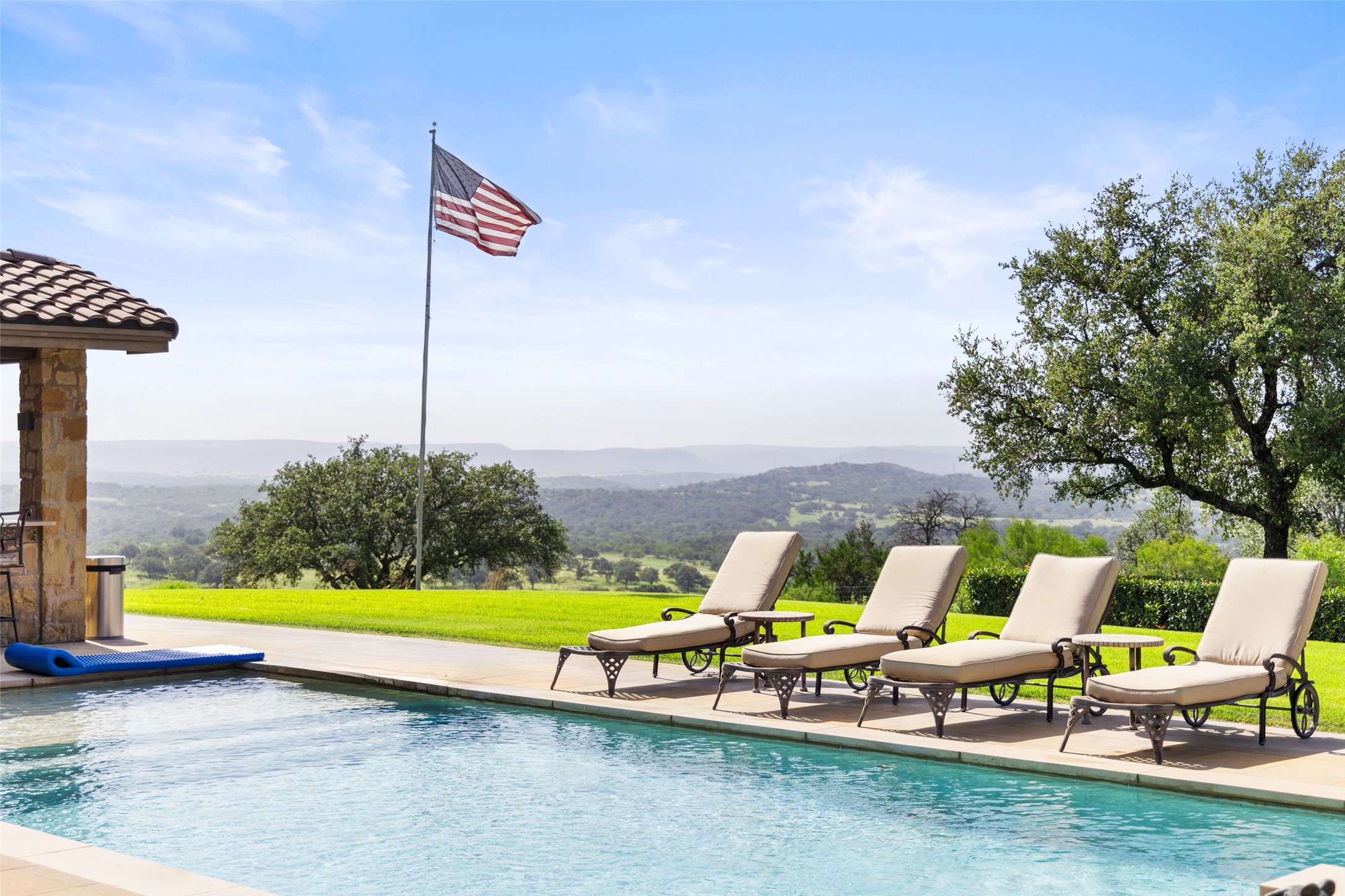 4529 Ranch Road 3347 Round Mountain, TX 78663 - Photo 17 of 36 a view of swimming pool with seating space