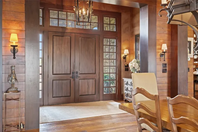 a view of front door of house