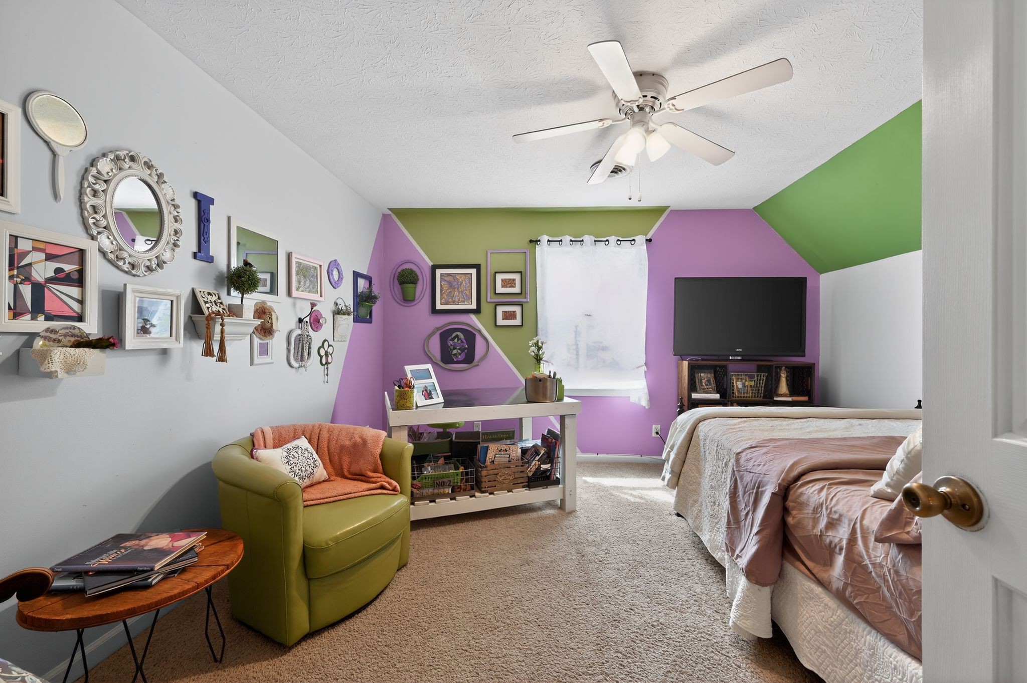 190 Hooper Road Smithville, TN 37166 - Photo 21 of 32 a bedroom with furniture and a flat screen tv