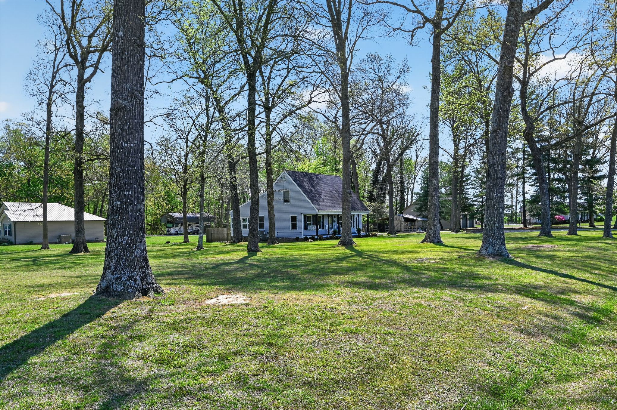 190 Hooper Road Smithville, TN 37166 - Photo 27 of 32 a view of a backyard with large trees