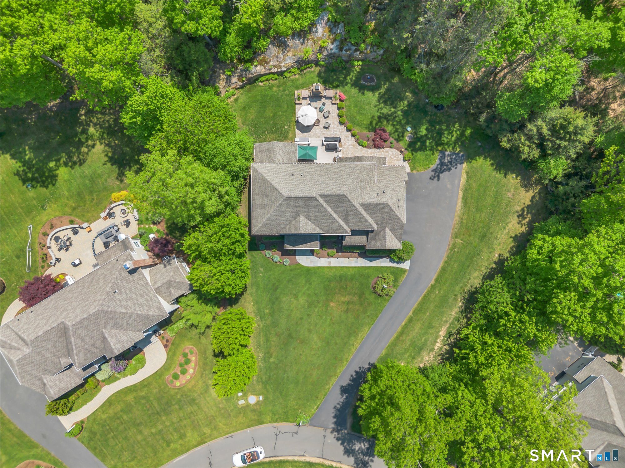 16 Sweetheart Mountain Road Canton, CT 06019 - Photo 39 of 40 an aerial view of a house with a yard