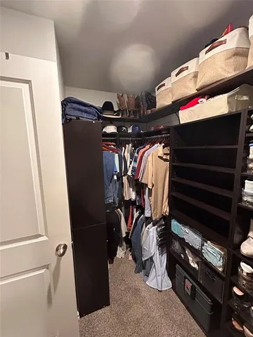 a view of a room with racks