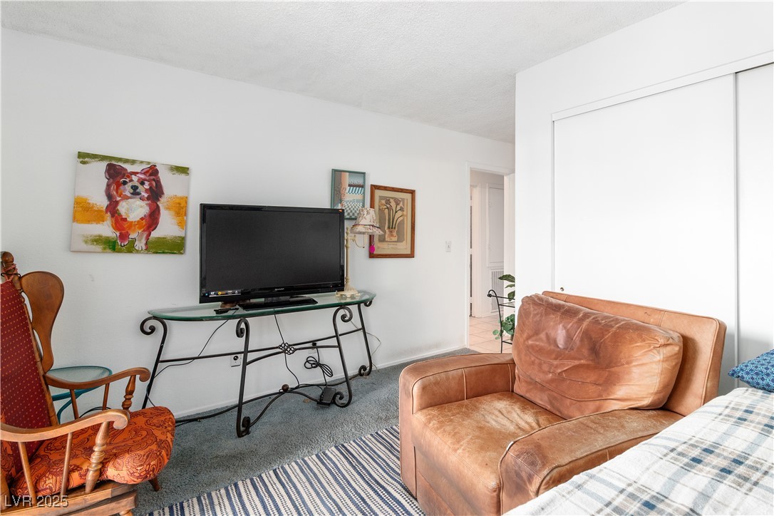 2192 Aspen Mirror Way, Unit 102 Laughlin, NV 89029 - Photo 32 of 58 Primary bedroom with a textured ceiling