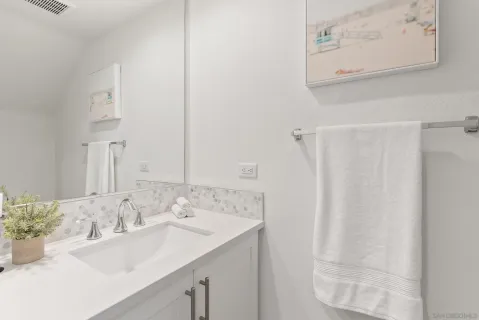 a view of room with furniture