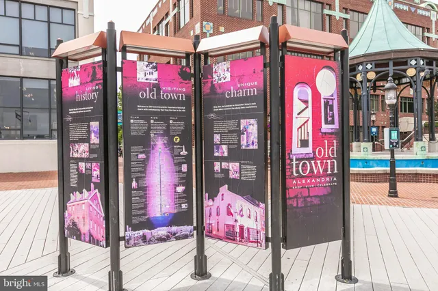 a street sign in front of building