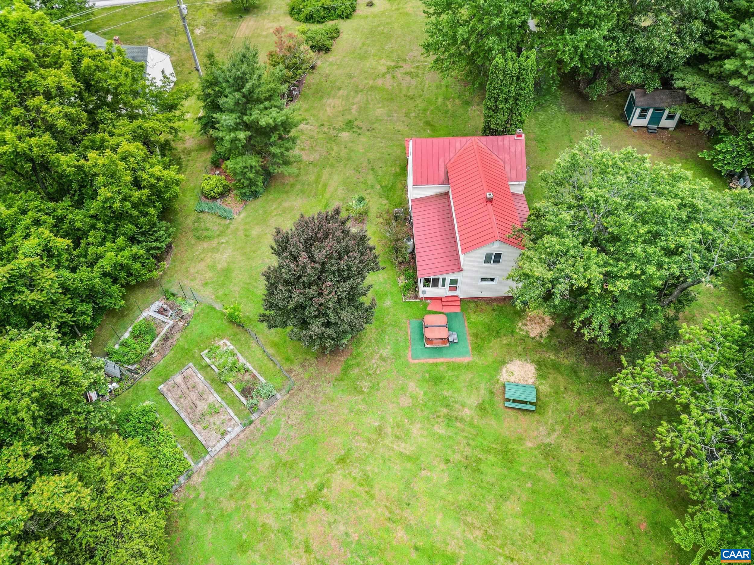 687 Gidsville Road Amherst, VA 24521 - Photo 69 of 70 an aerial view of residential house with outdoor space and trees all around