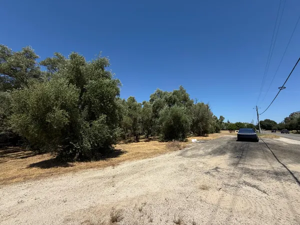 a view of a backyard of a house