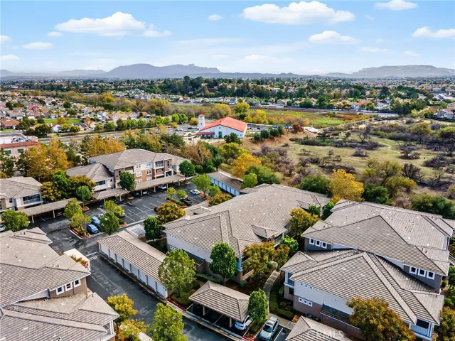 an aerial view of a city