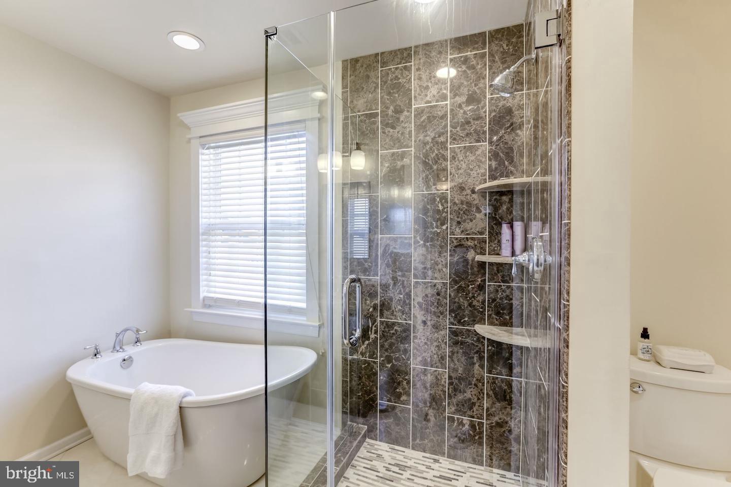 10106 Sir Reynard Lane Bristow, VA 20136 - Photo 15 of 28 a spacious bathroom with a bathtub and shower