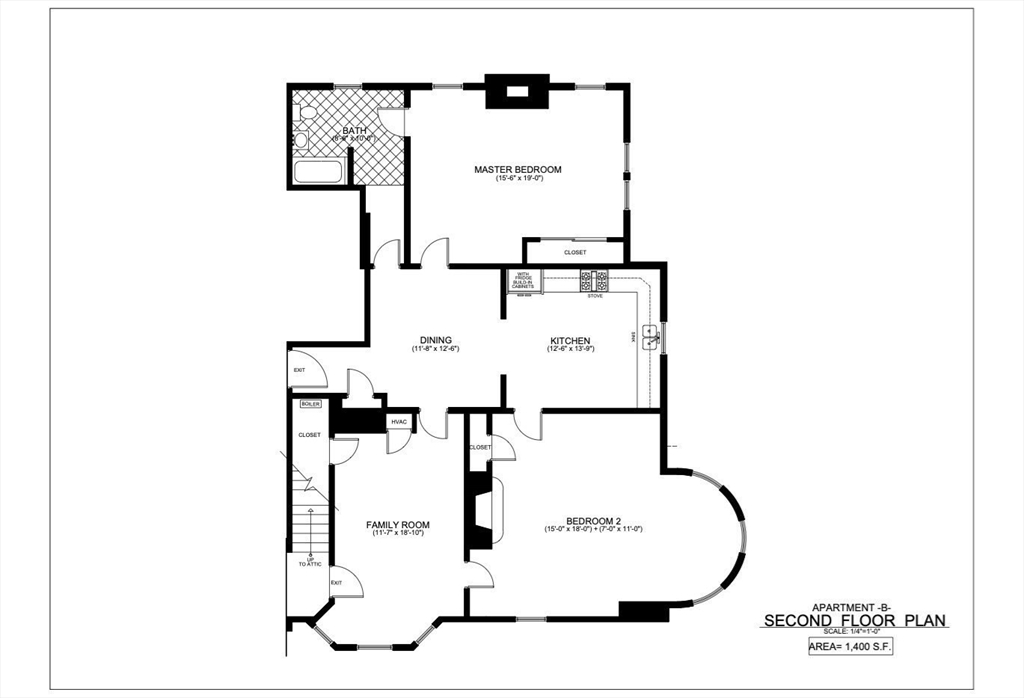 180 Jackson Street, Unit B Lawrence, MA 01841 - Photo 8 of 8 a picture of floor plan