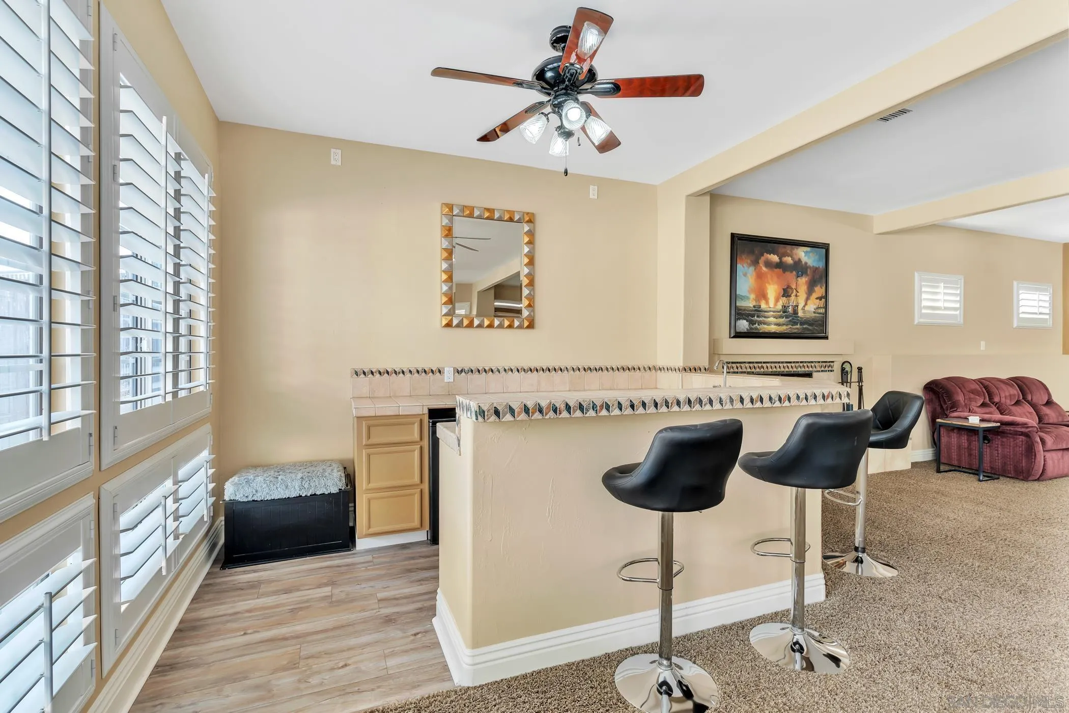 2389 Victoria Circle Alpine, CA 91901 - Photo 41 of 75 a view of living room with furniture and a chandelier