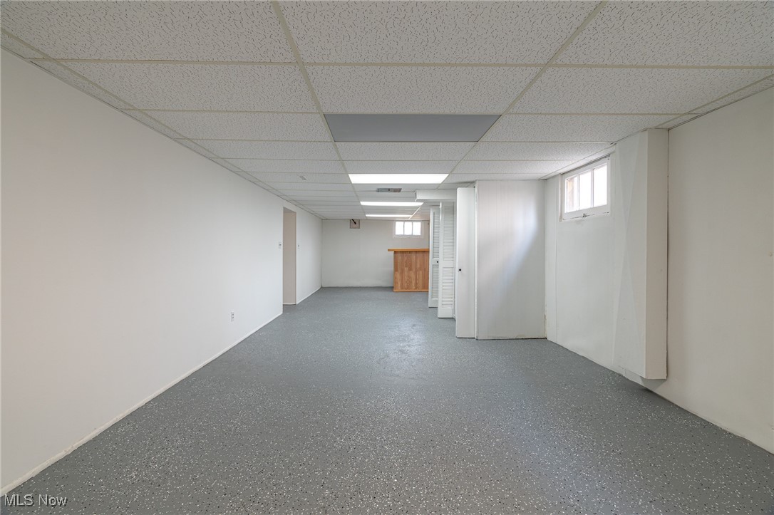 12727 Grannis Road Cleveland, OH 44125 - Photo 35 of 43 Basement featuring a drop ceiling