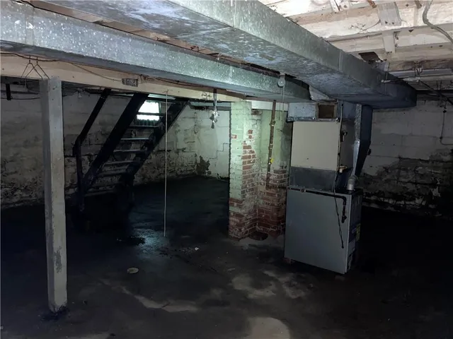 a view of storage and utility room