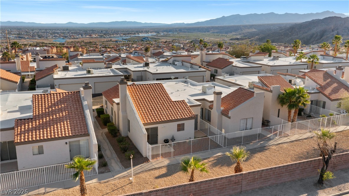 2124 Pebble Creek Lane Laughlin, NV 89029 - Photo 51 of 54 Aerial view of residential area with mountains