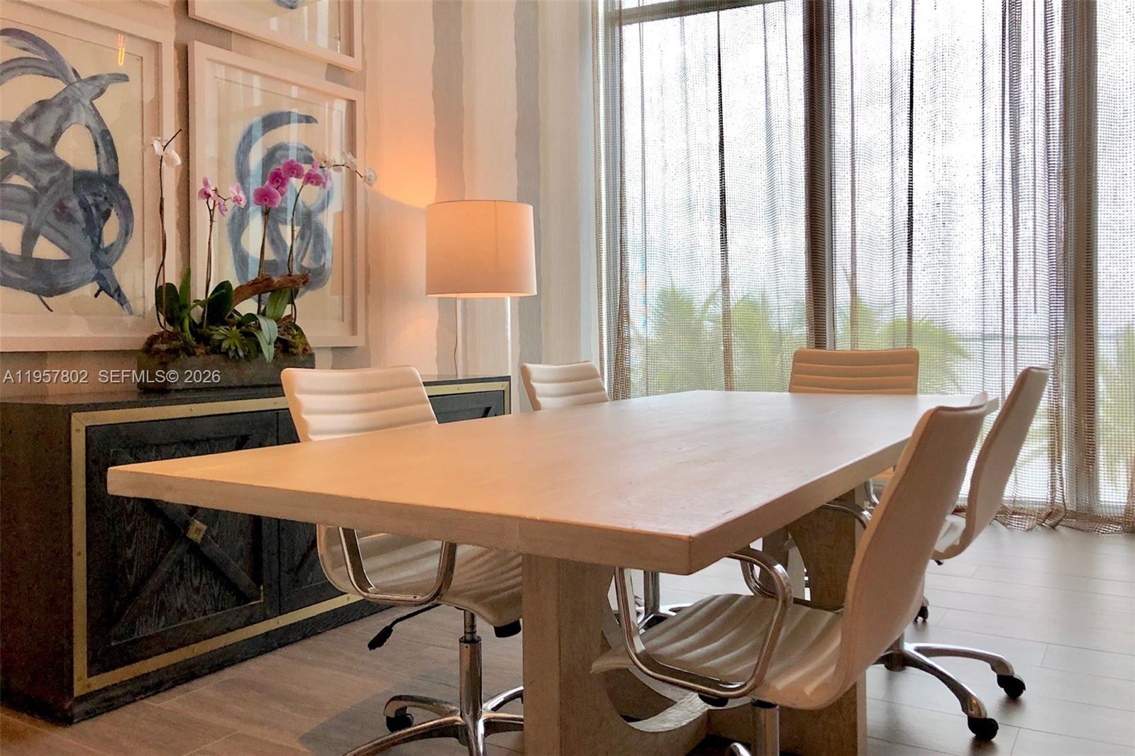 2900 Northeast 7th Avenue, Unit 3301 Miami, FL 33137 - Photo 50 of 55 a view of a dining room with furniture window and outside view