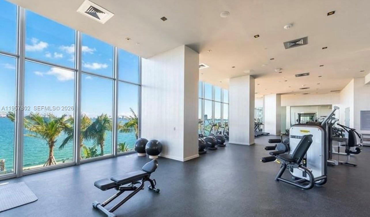 2900 Northeast 7th Avenue, Unit 3301 Miami, FL 33137 - Photo 54 of 55 a view of a room with gym equipment