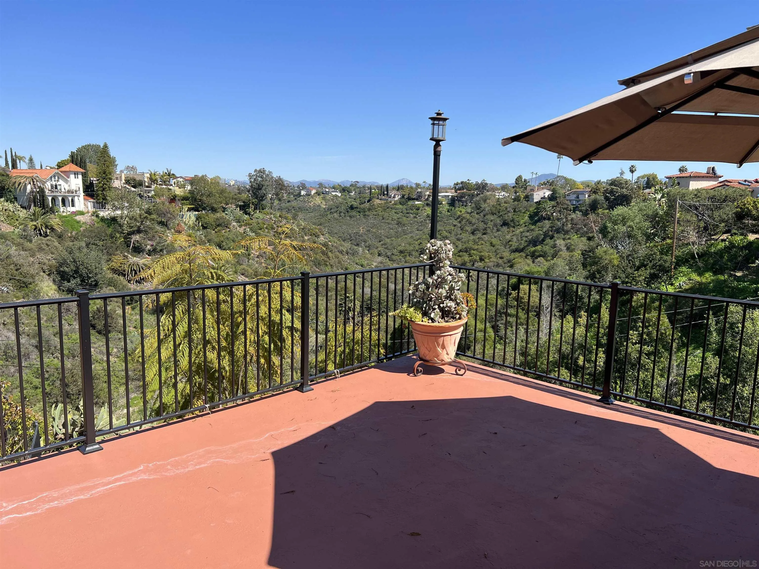 4196 Rochester Road San Diego, CA 92116 - Photo 58 of 72 a view of a balcony with lake view and mountain view