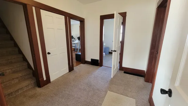 a view of closet with window