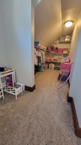 a view of a room with storage and utility