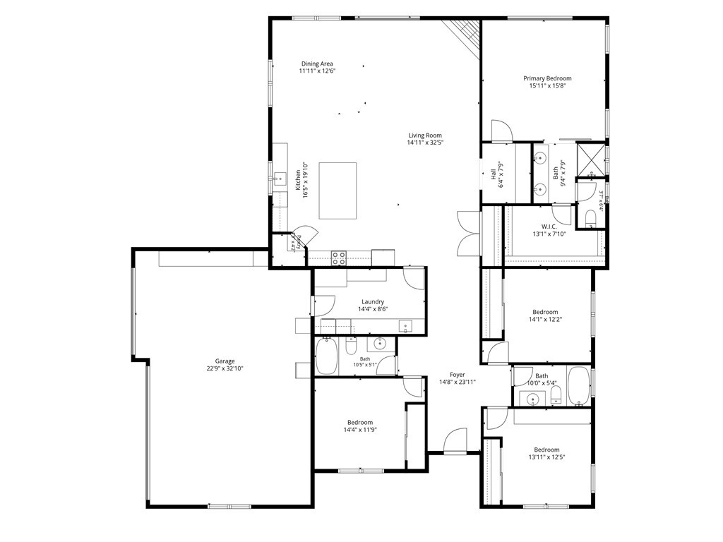 8550 El Corte Road Atascadero, CA 93422 - Photo 72 of 72 Floorplan of the home. Layout and measurements are approximate.