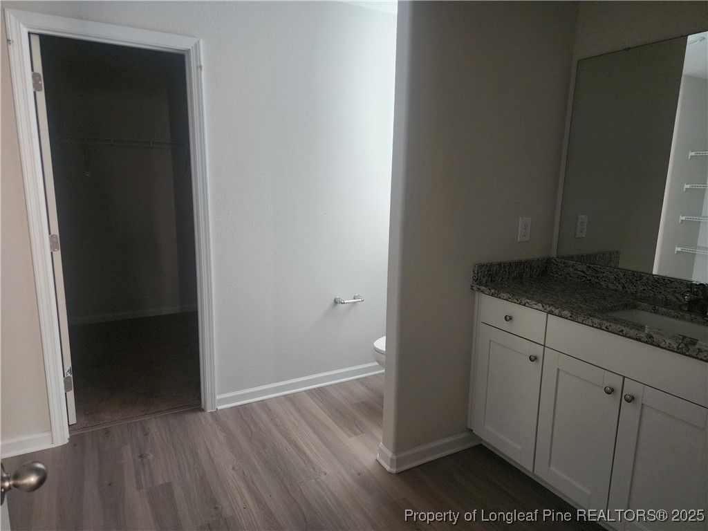 207 Barnsley Road Angier, NC 27501 - Photo 13 of 16 a bathroom with a granite countertop sink and vanity