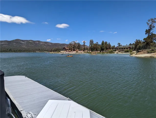 a view of a lake from a balcony