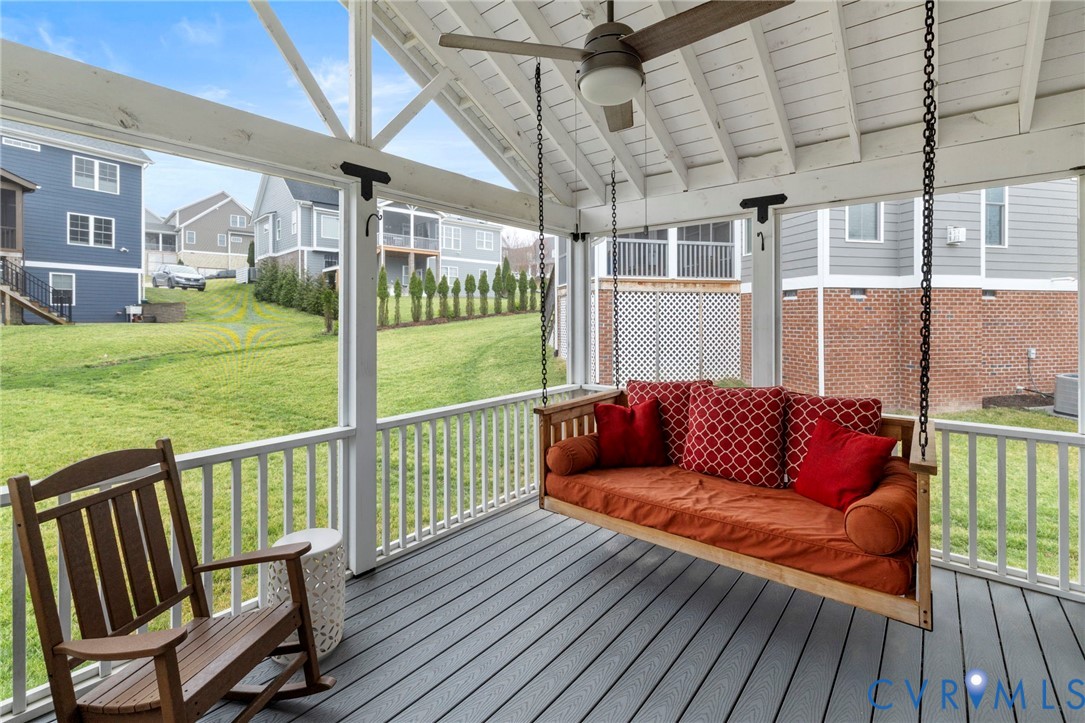 4001 Bircham Loop Midlothian, VA 23113 - Photo 4 of 33 a view of a chair and tables in the deck