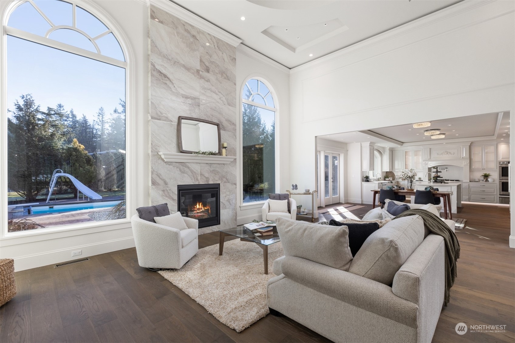 627 Linden Road Bellingham, WA 98225 - Photo 16 of 40 a living room with furniture and a fireplace