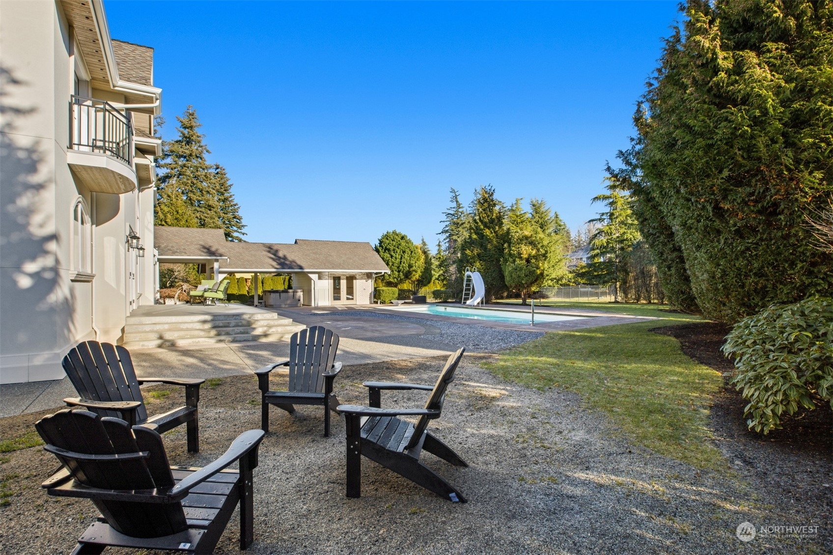 627 Linden Road Bellingham, WA 98225 - Photo 37 of 40 a view of backyard with outdoor seating