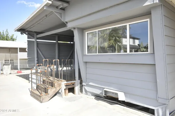 a view of backyard from door